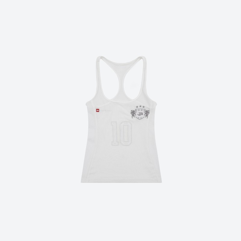 No.10 Snake‑print Sheer Tank Top